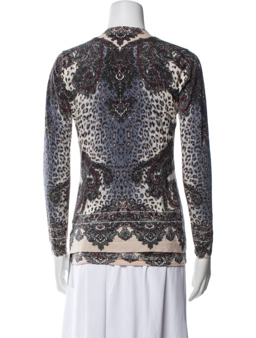 Neiman Marcus Cashmere Printed Sweater