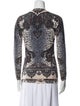 Neiman Marcus Cashmere Printed Sweater