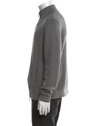 Neiman Marcus Mock Neck Long Sleeve Cardigan