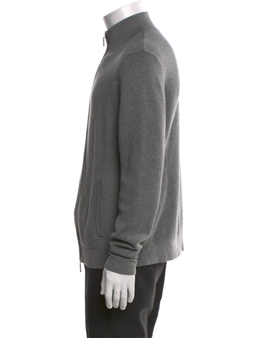 Neiman Marcus Mock Neck Long Sleeve Cardigan