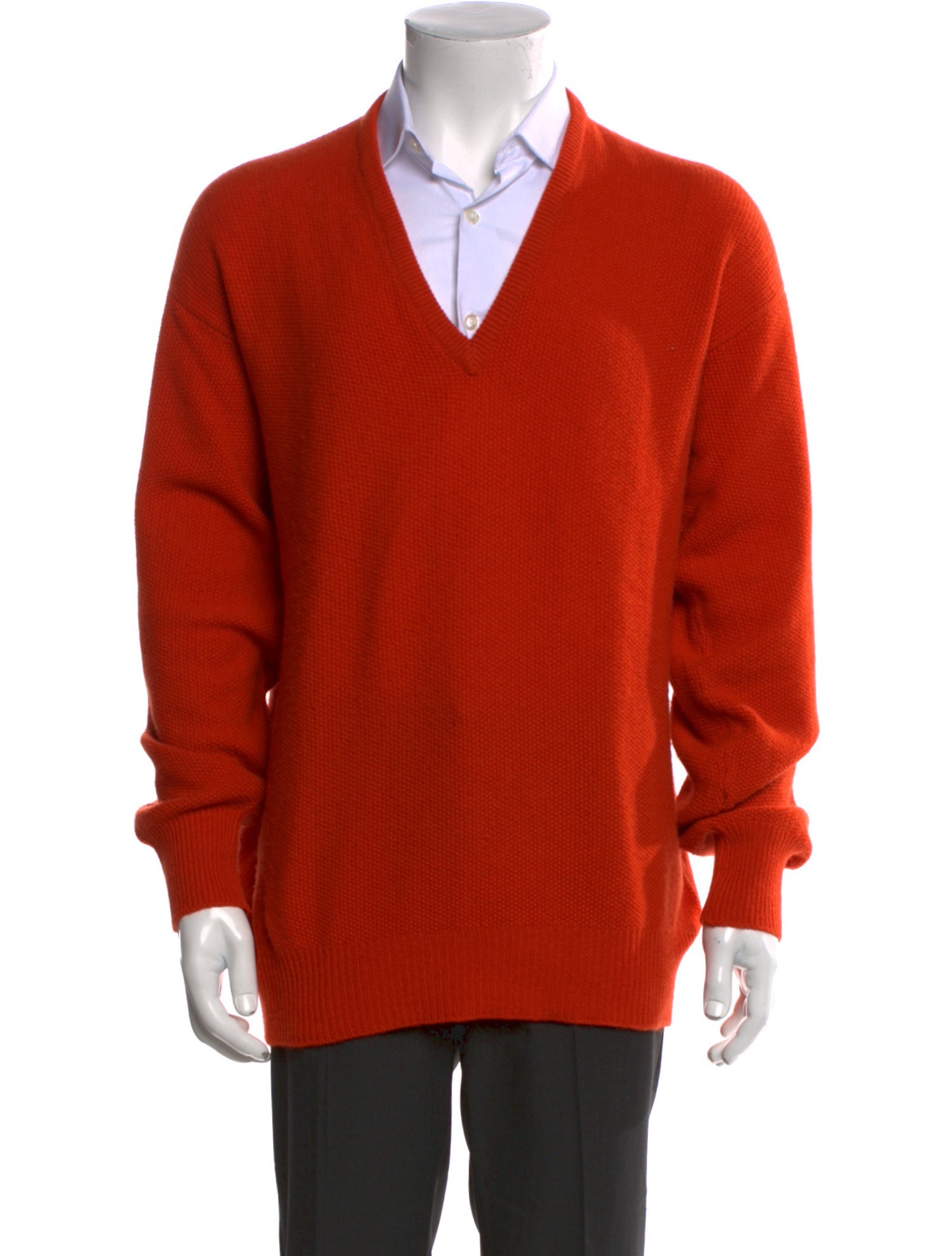 Neiman Marcus Cashmere V-Neck Pullover