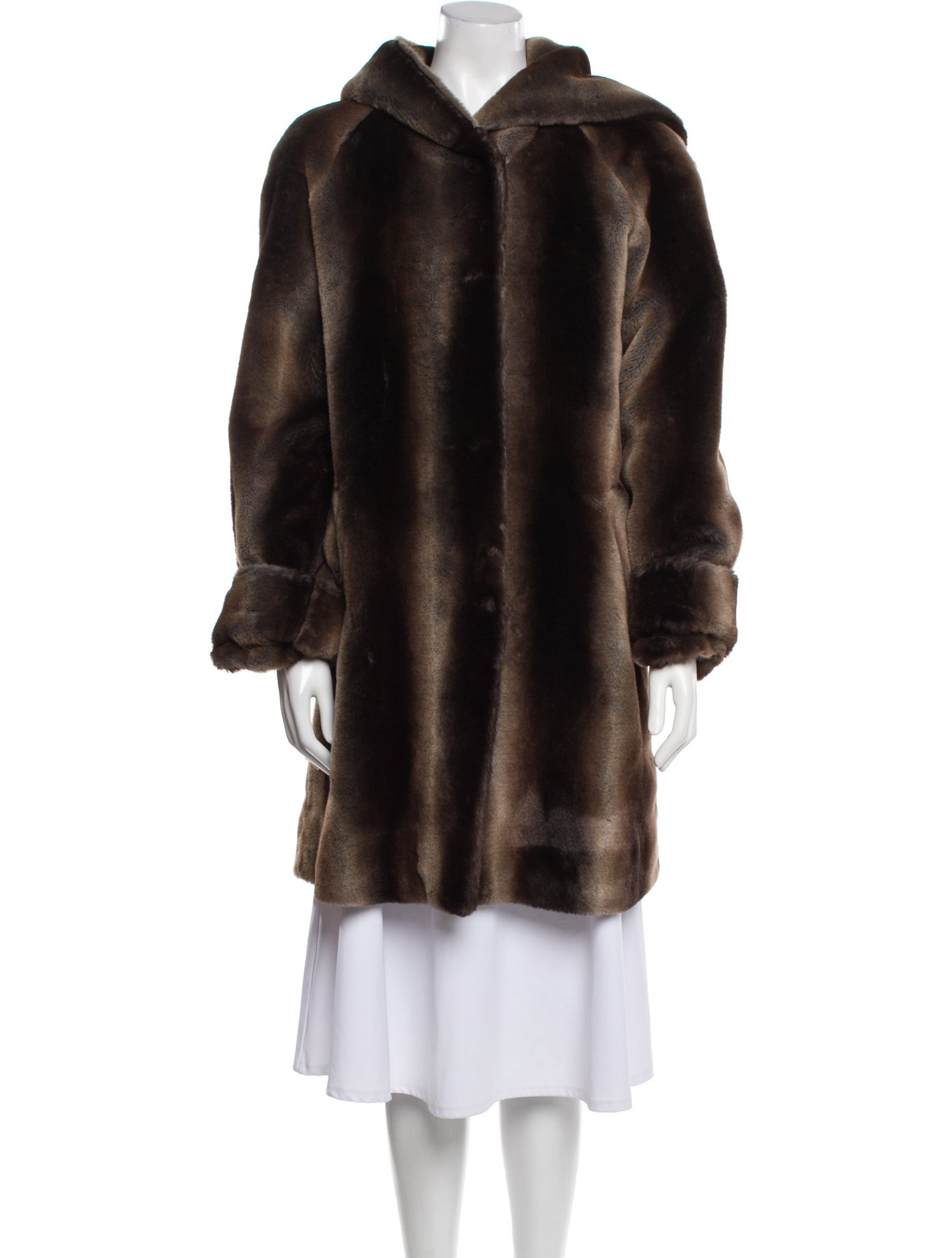 Neiman Marcus Faux Fur Faux Fur Coat