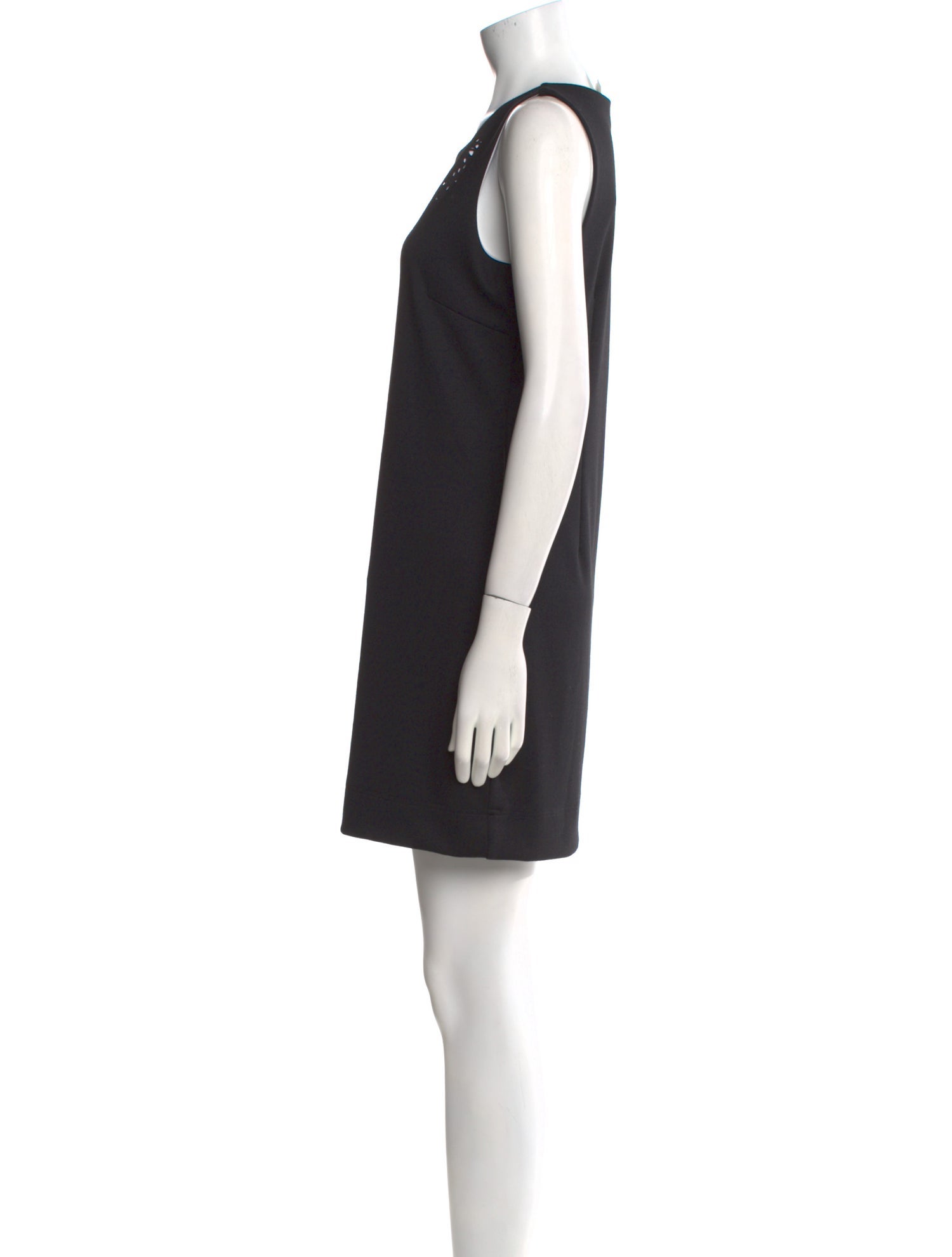 Neiman Marcus Scoop Neck Mini Dress