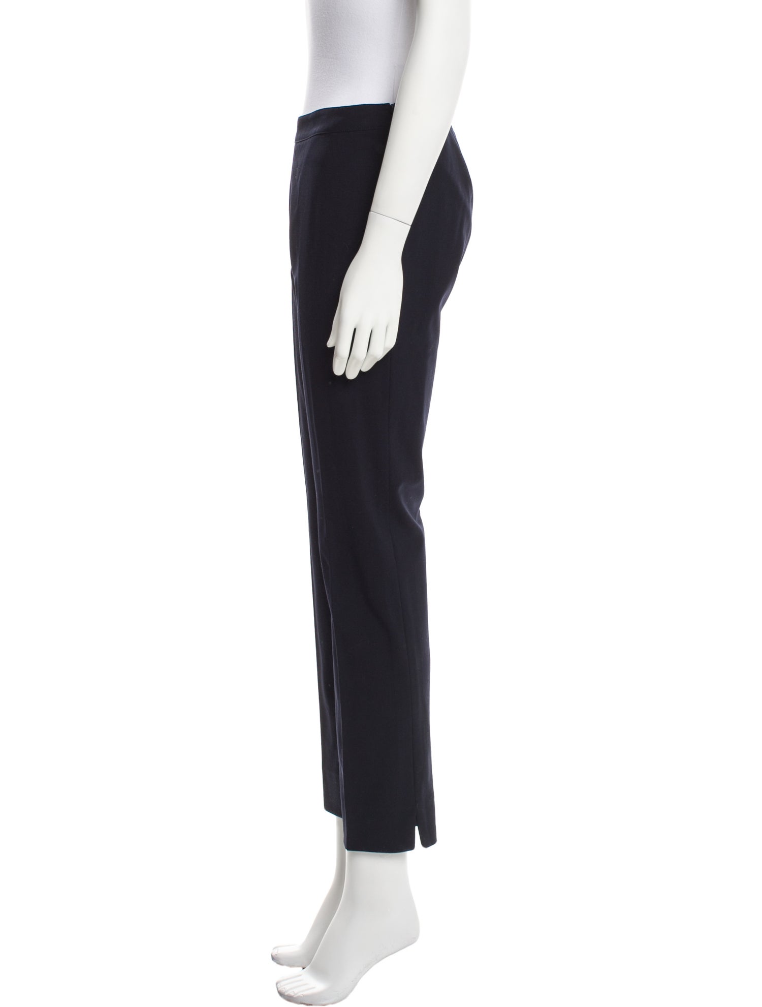 Neiman Marcus Wool Straight Leg Pants