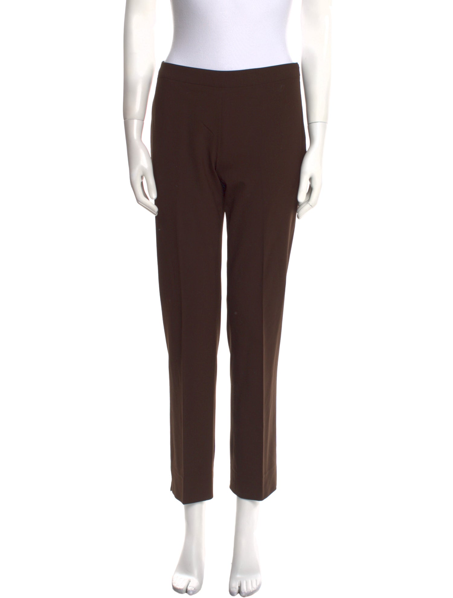 Neiman Marcus Wool Straight Leg Pants