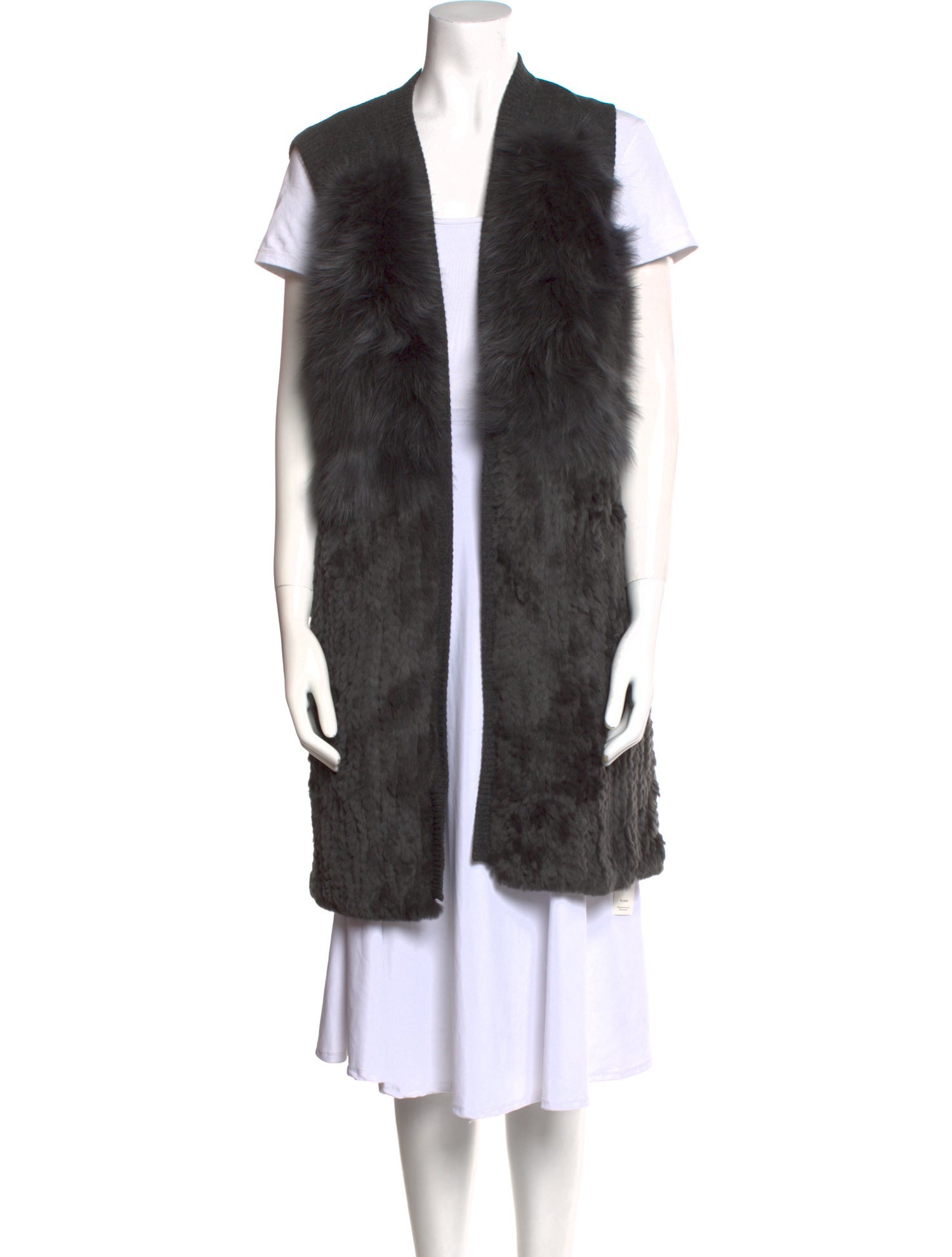 Neiman Marcus Cashmere Open Front Sweater