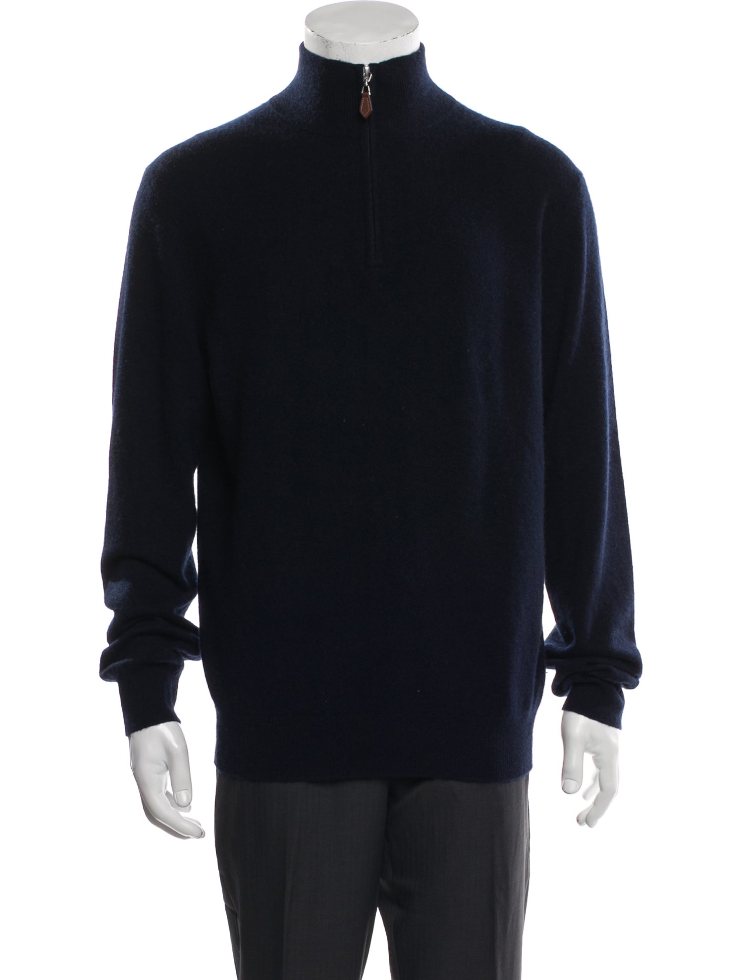Neiman Marcus Cashmere Turtleneck Polo Sweater