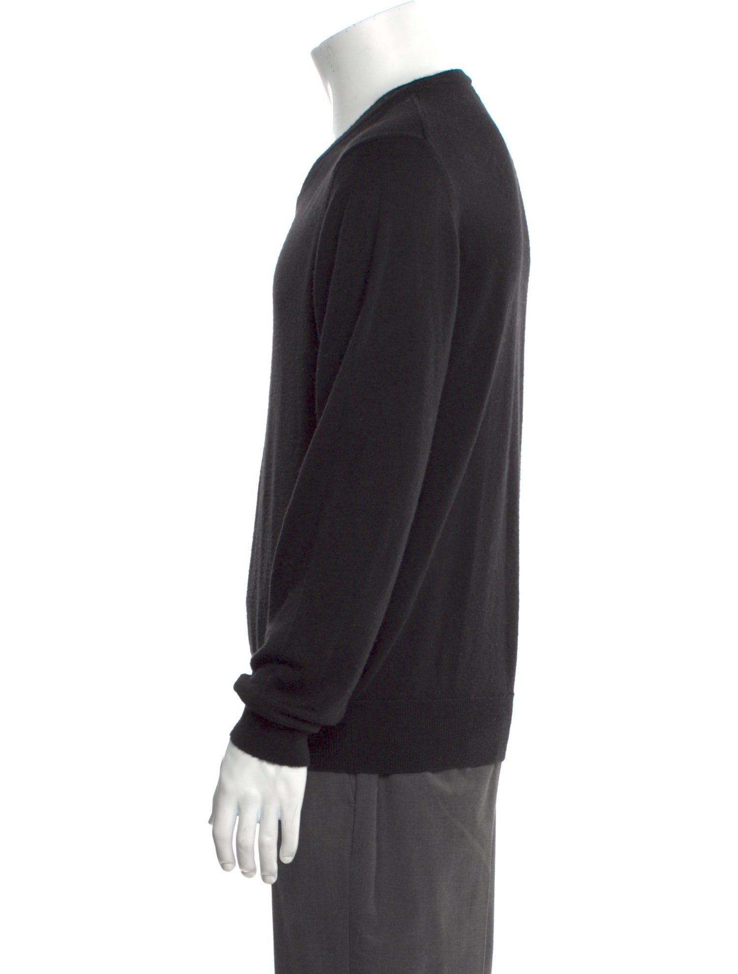 Neiman Marcus V-Neck Long Sleeve Pullover