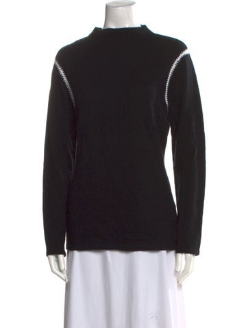 Neiman Marcus Knitwear Cashmere Mock Neck Sweater L