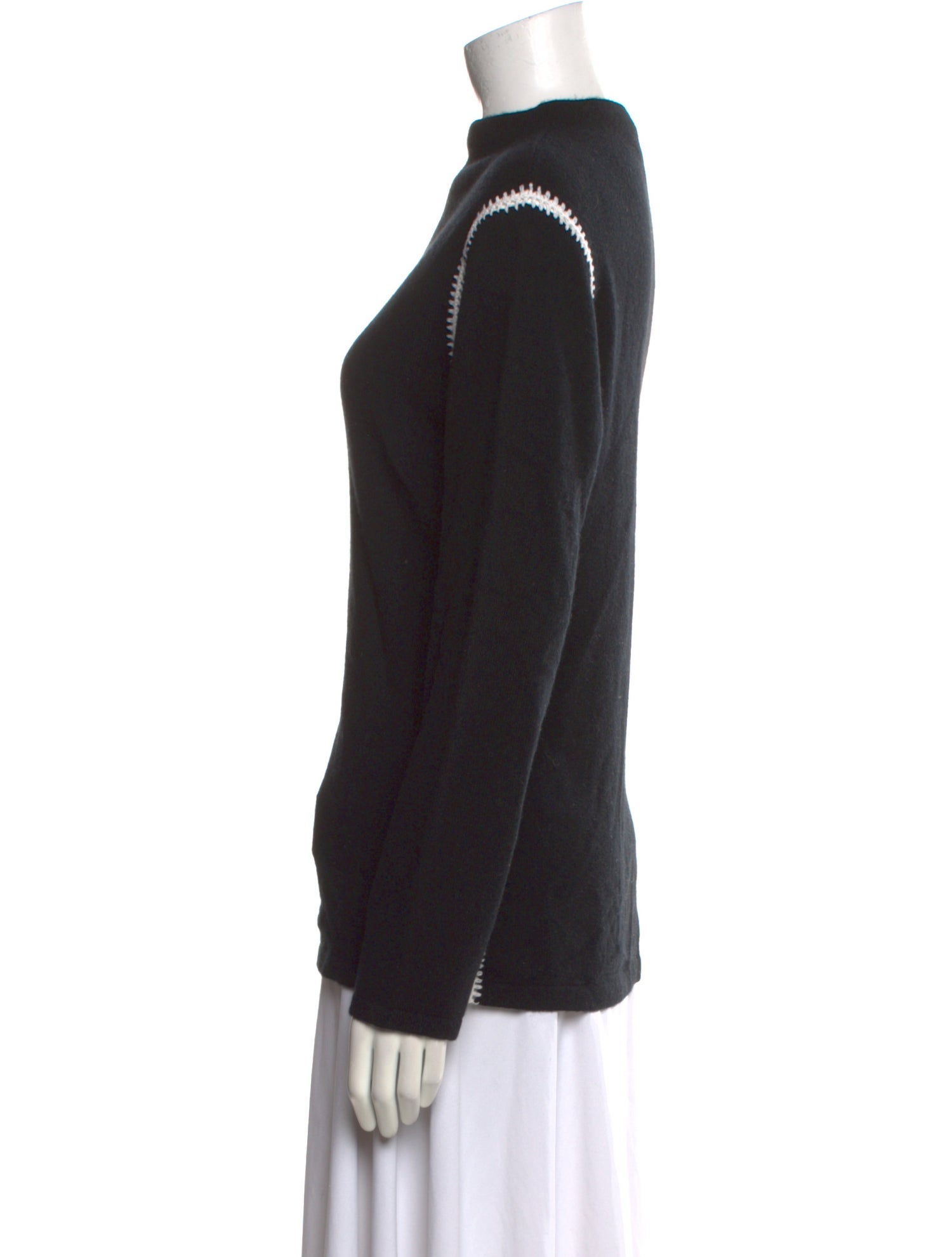 Neiman Marcus Cashmere Mock Neck Sweater