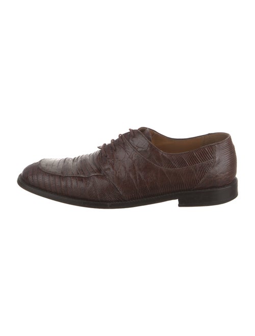 Neiman Marcus Lizard Derby Shoes