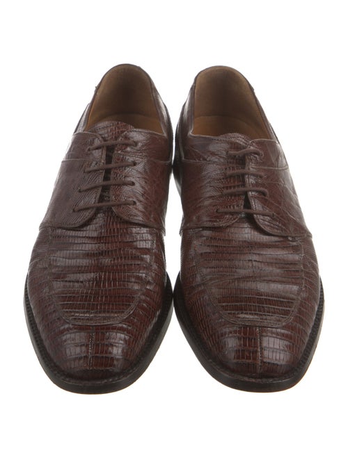 Neiman Marcus Lizard Derby Shoes