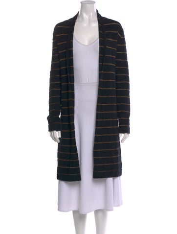 Neiman Marcus Knitwear Cashmere Striped Sweater L