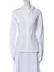 Neiman Marcus Long Sleeve Button-Up Top