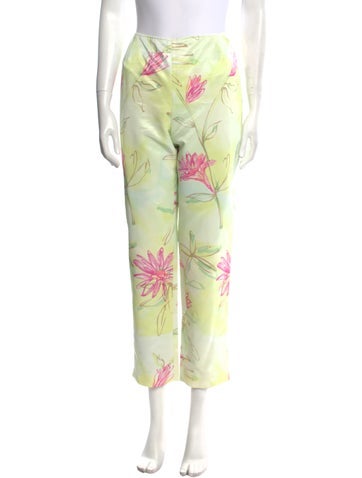 Neiman Marcus Pants Floral Print Straight Leg US 6 | M