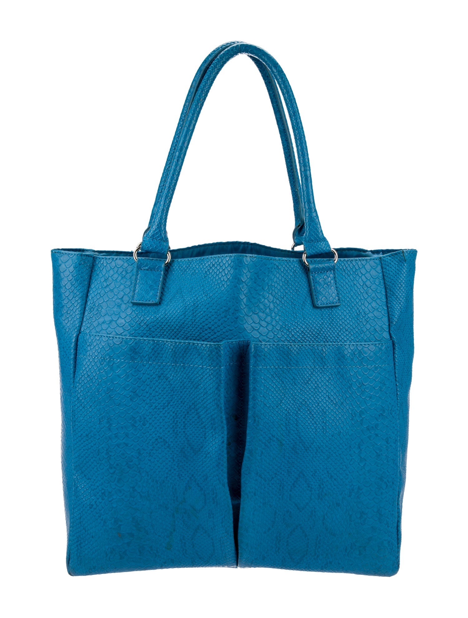 Neiman Marcus Embossed Leather Tote