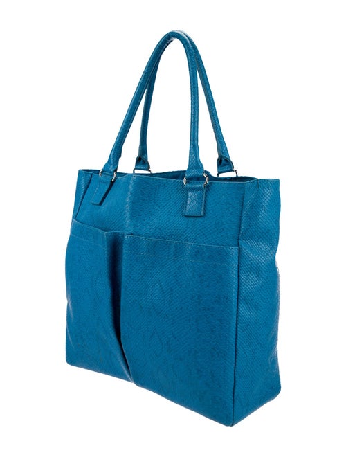 Neiman Marcus Embossed Leather Tote