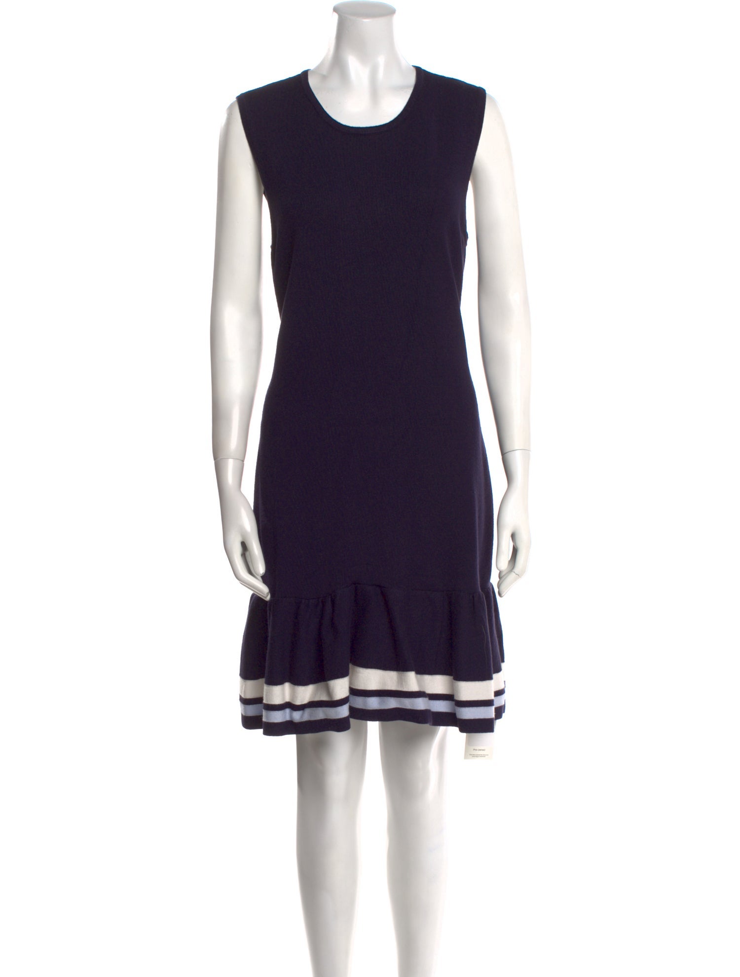 Neiman Marcus Scoop Neck Knee-Length Dress