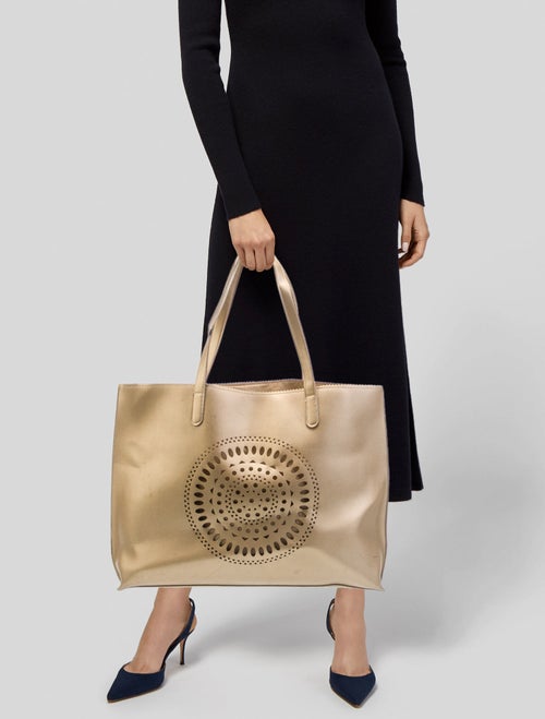 Neiman Marcus Leather Tote