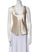 Neiman Marcus V-Neck Sleeveless Top