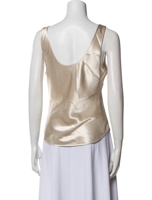 Neiman Marcus V-Neck Sleeveless Top