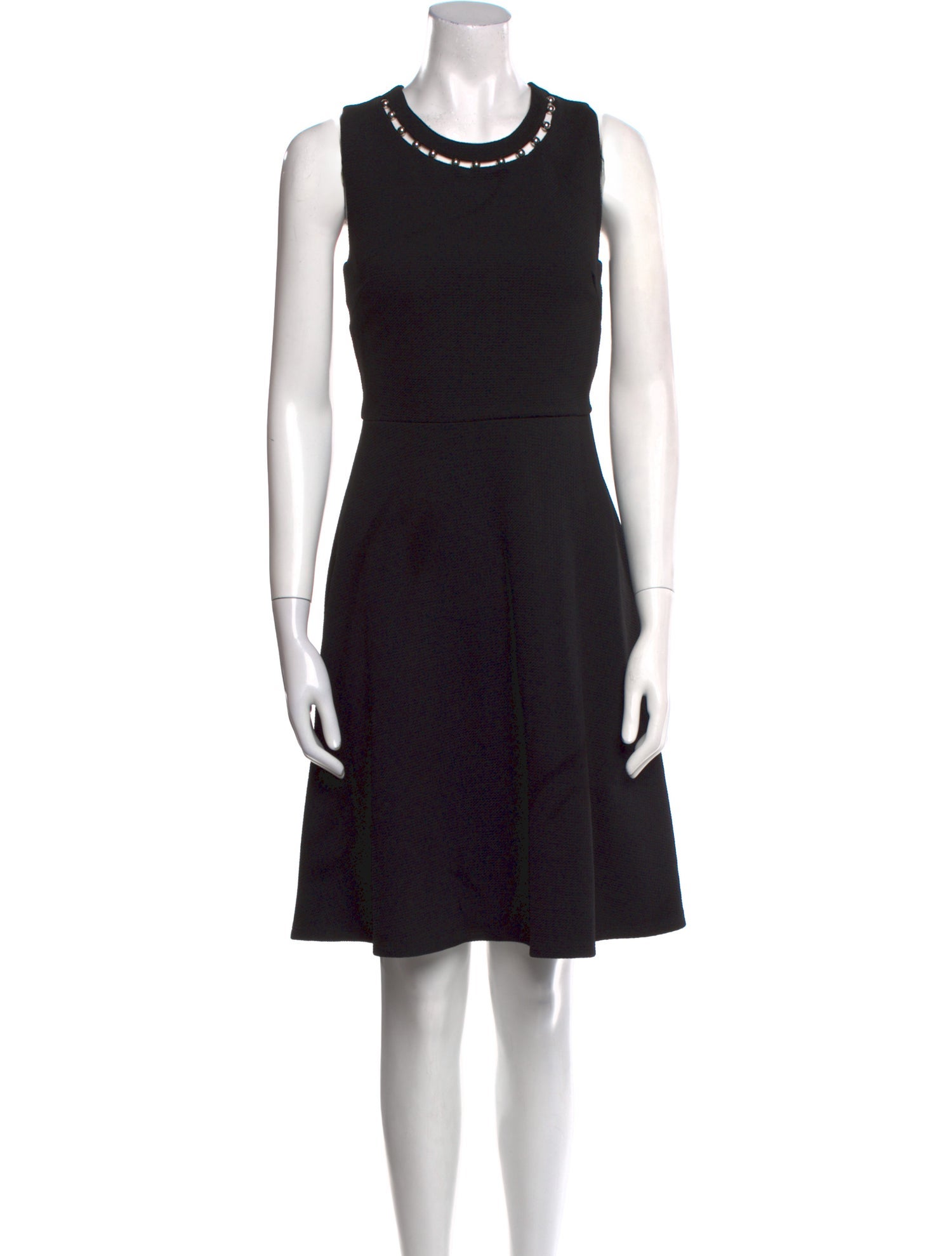 Neiman Marcus Crew Neck Knee-Length Dress