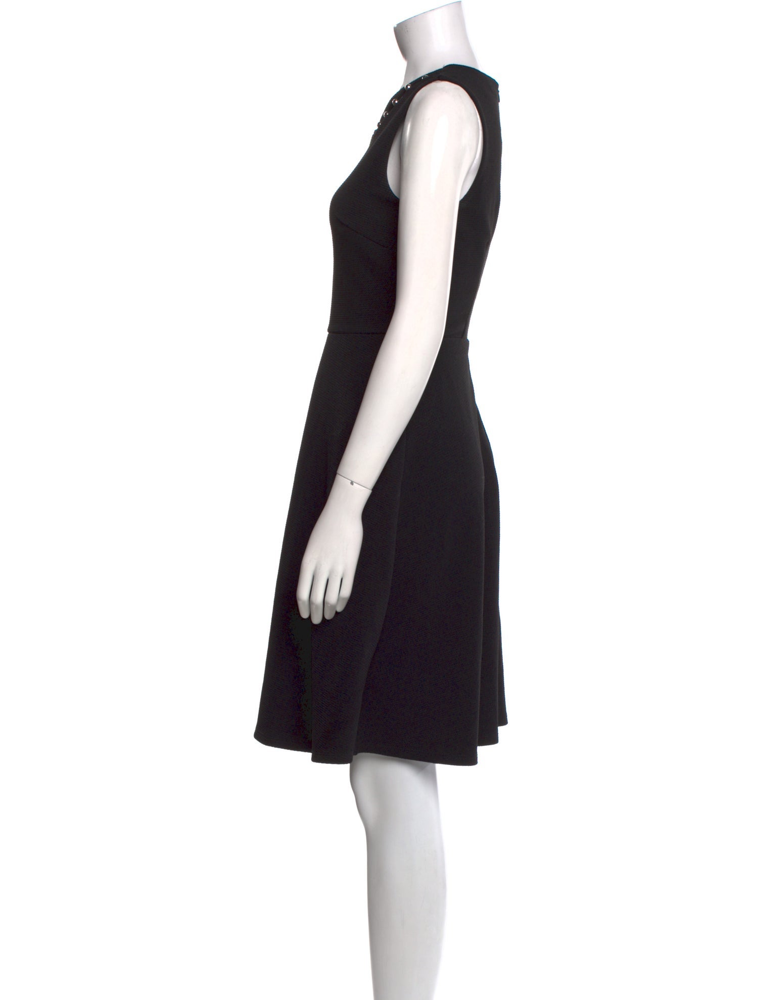 Neiman Marcus Crew Neck Knee-Length Dress