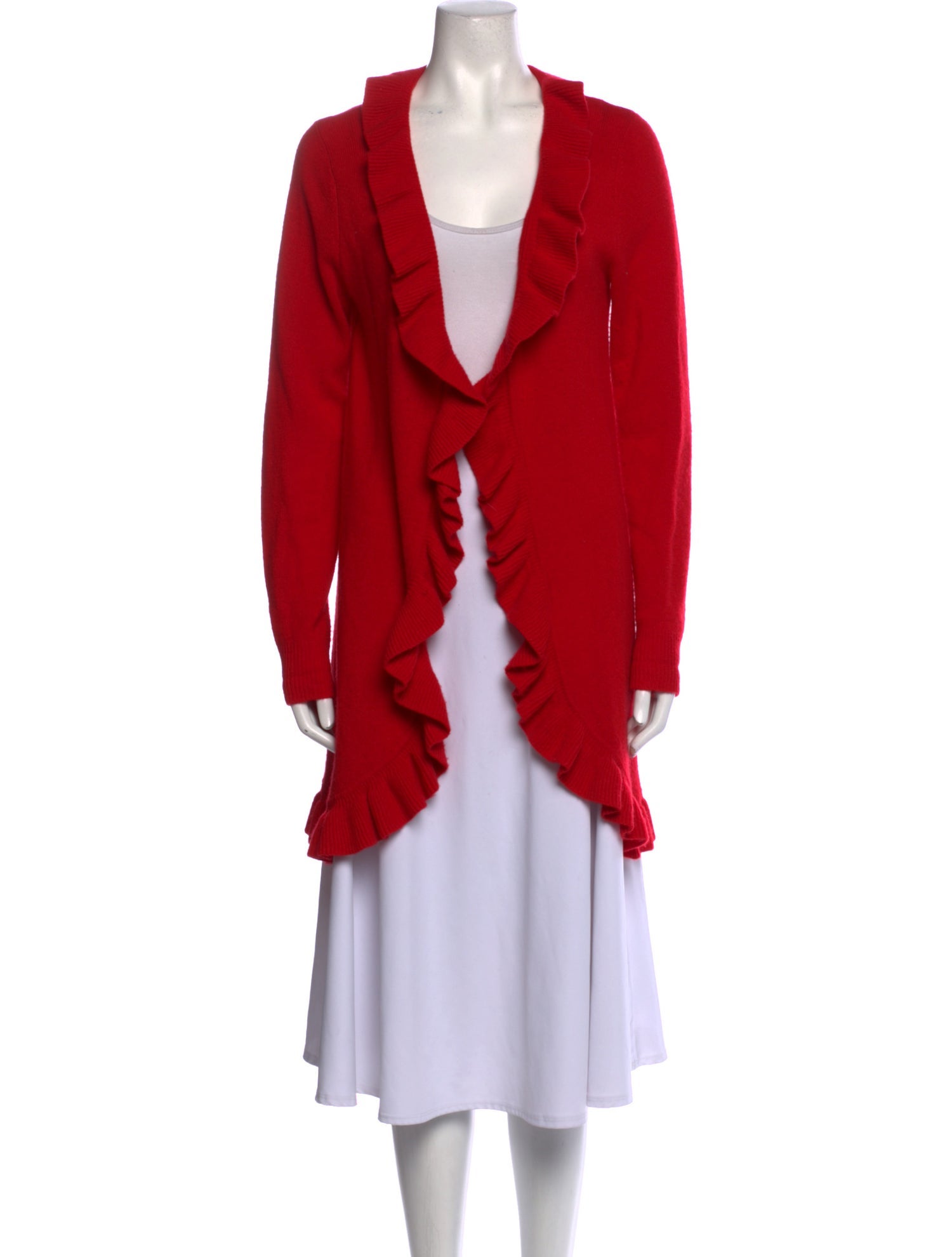 Neiman Marcus Cashmere Plunge Neckline Sweater