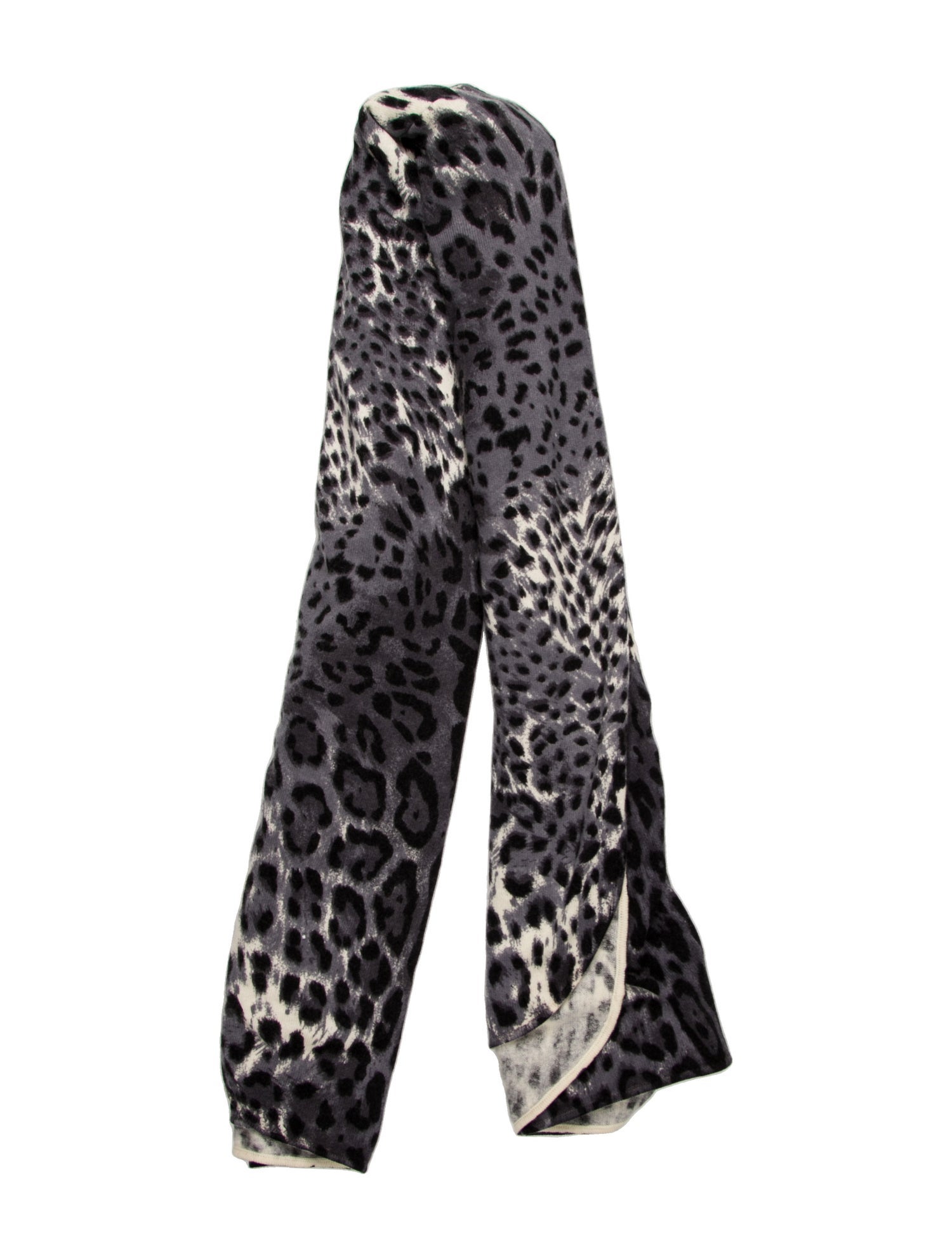 Neiman Marcus Cashmere Animal Print Scarf