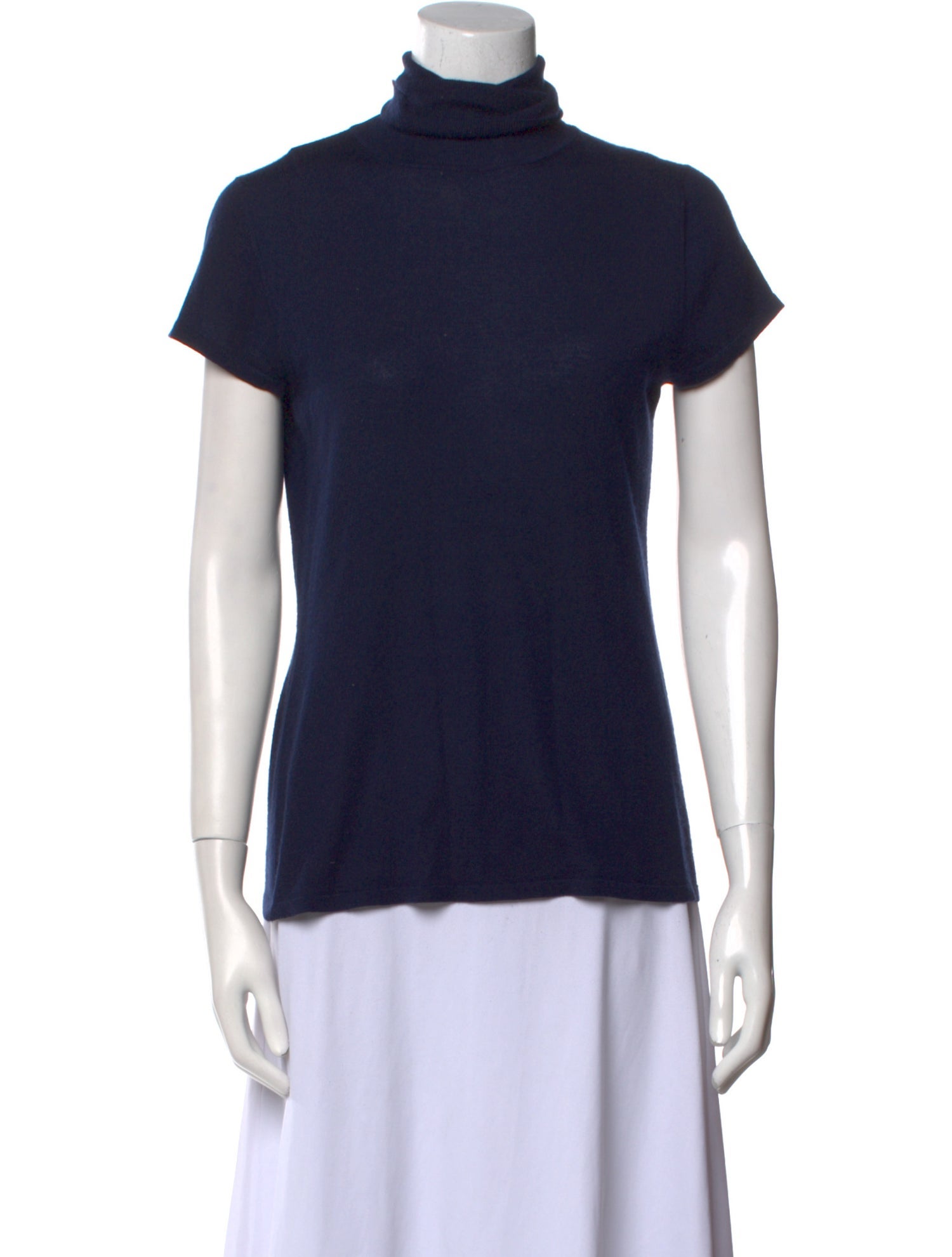 Neiman Marcus Cashmere Turtleneck Top