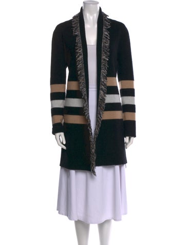 Neiman Marcus Knitwear Cashmere Striped Sweater M