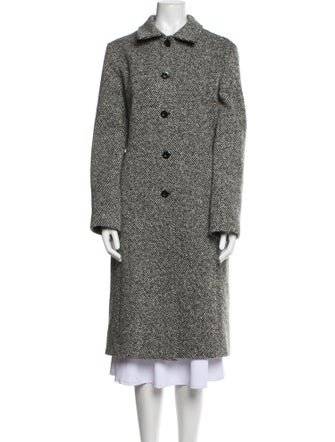 Neiman Marcus Wool Printed Coat