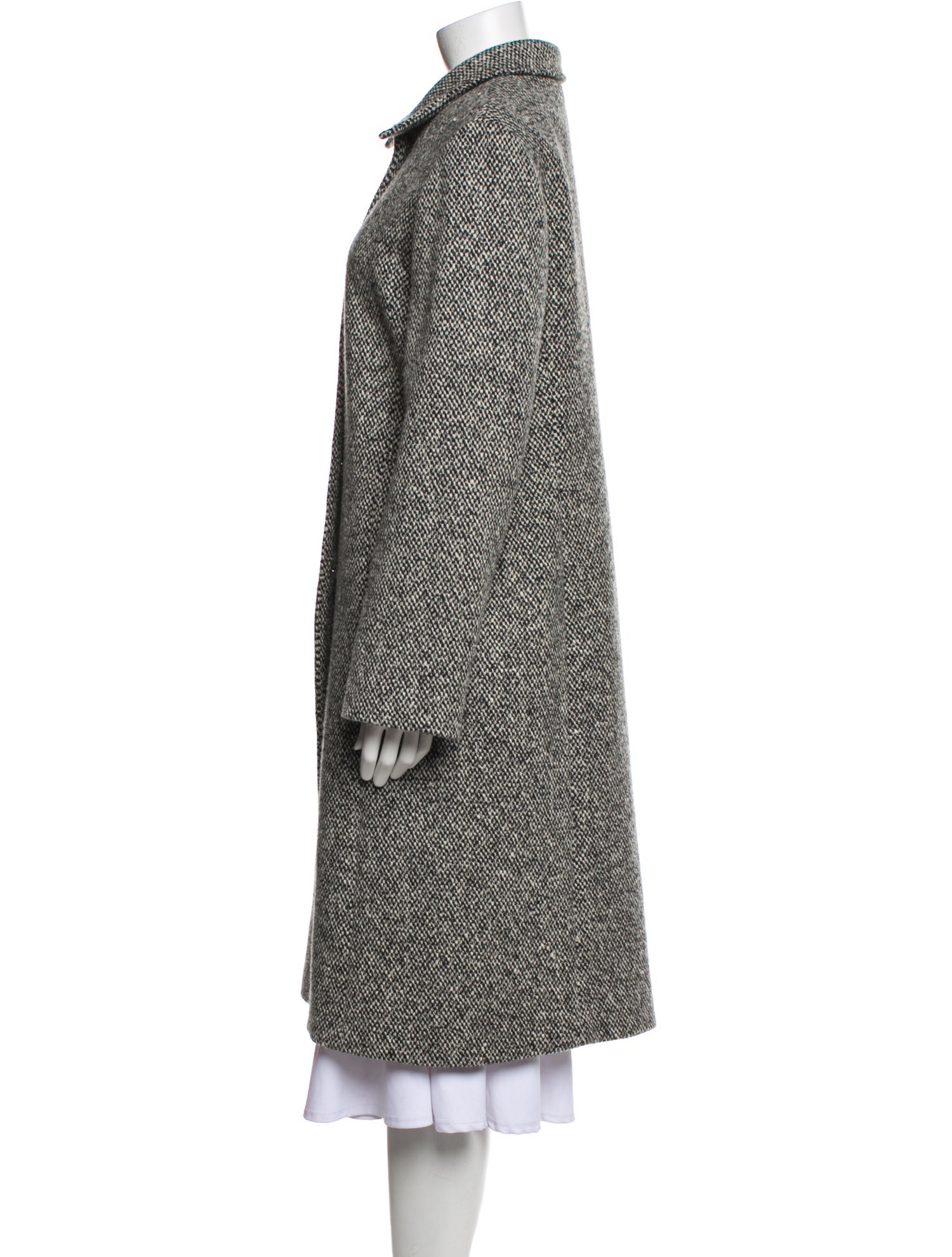 Neiman Marcus Wool Printed Coat