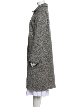 Neiman Marcus Wool Printed Coat