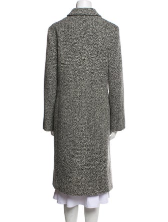 Neiman Marcus Wool Printed Coat