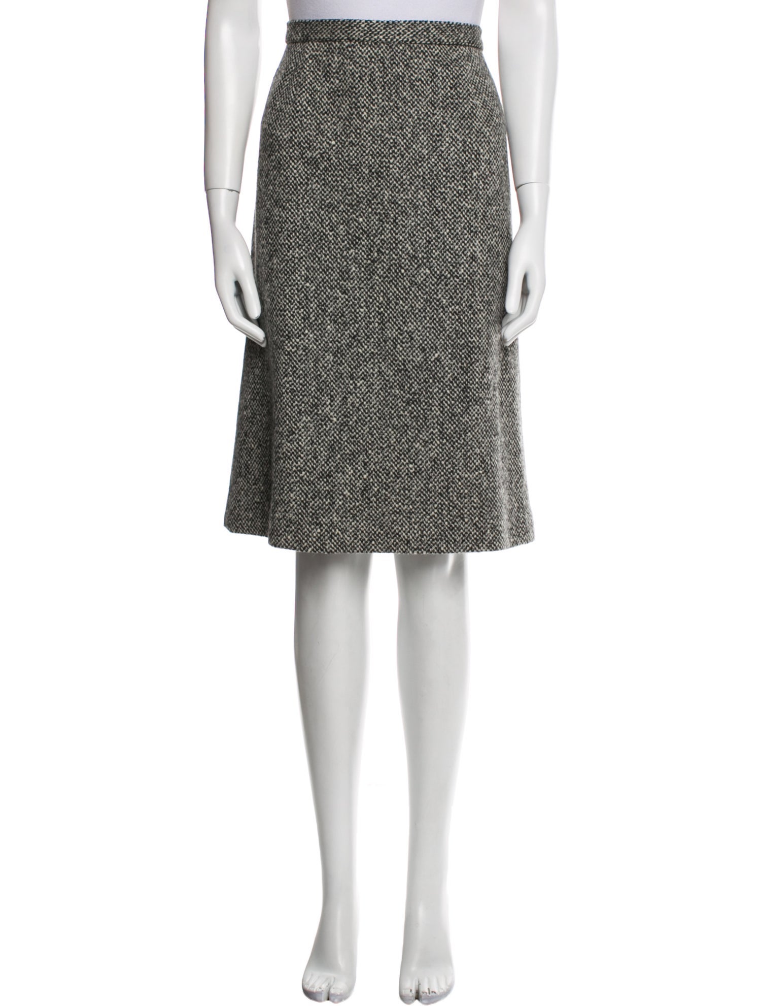 Neiman Marcus Wool Knee-Length Skirt