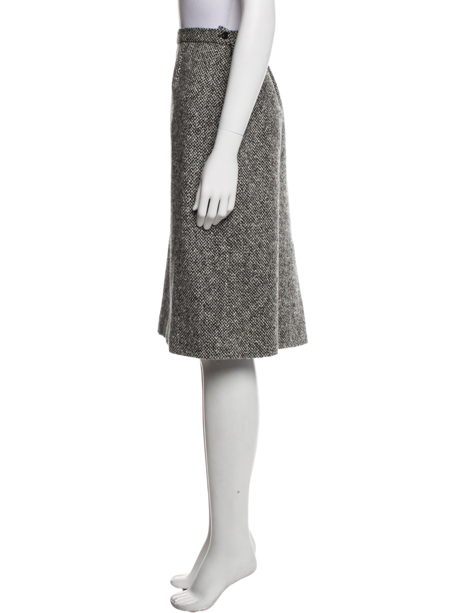 Neiman Marcus Wool Knee-Length Skirt