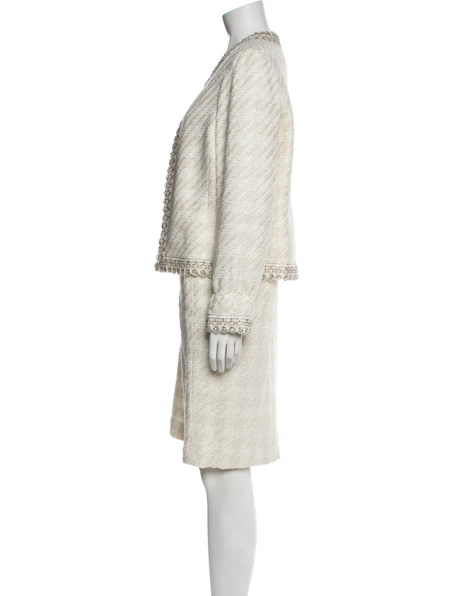 Neiman Marcus Printed Skirt Suit