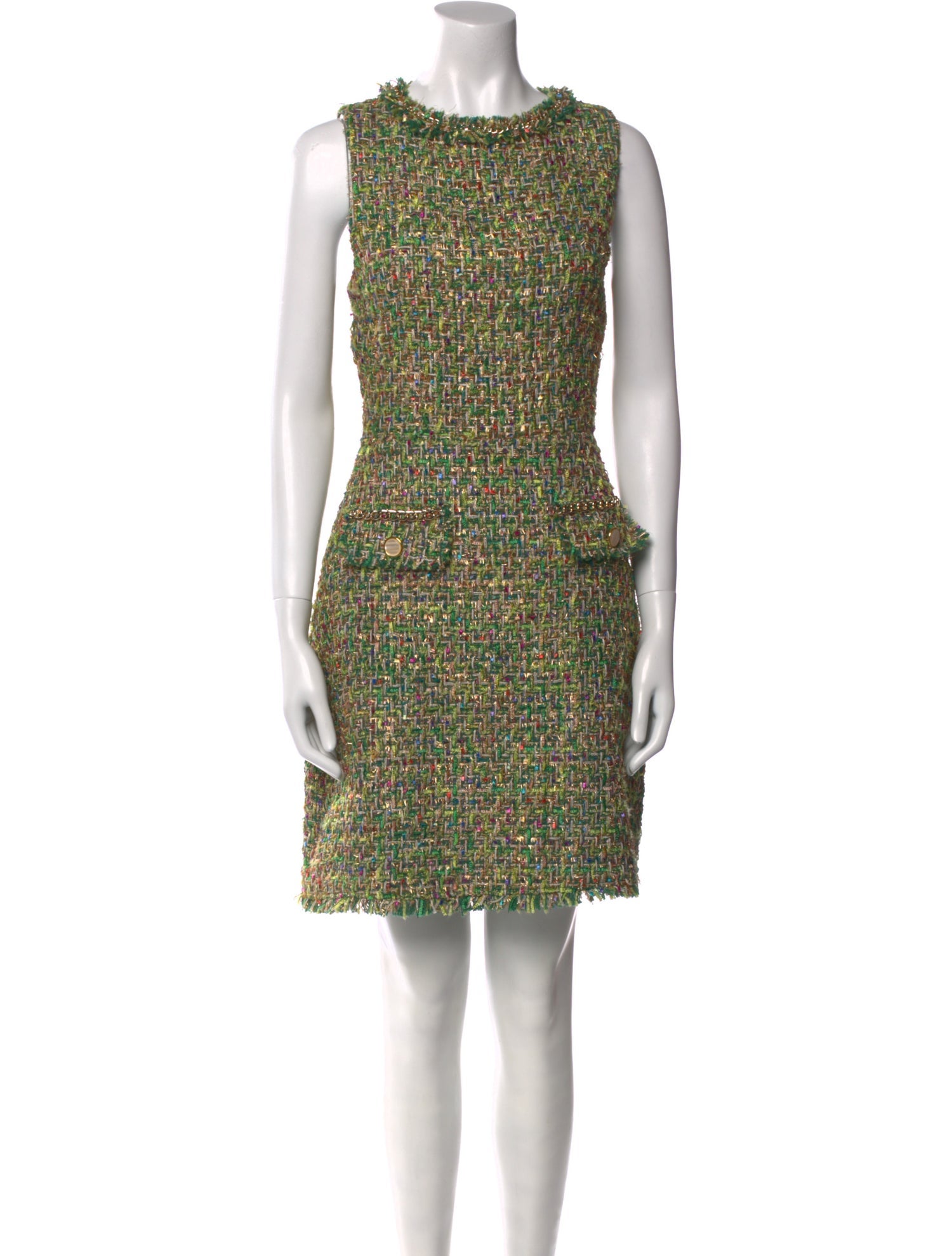 Neiman Marcus Tweed Pattern Mini Dress