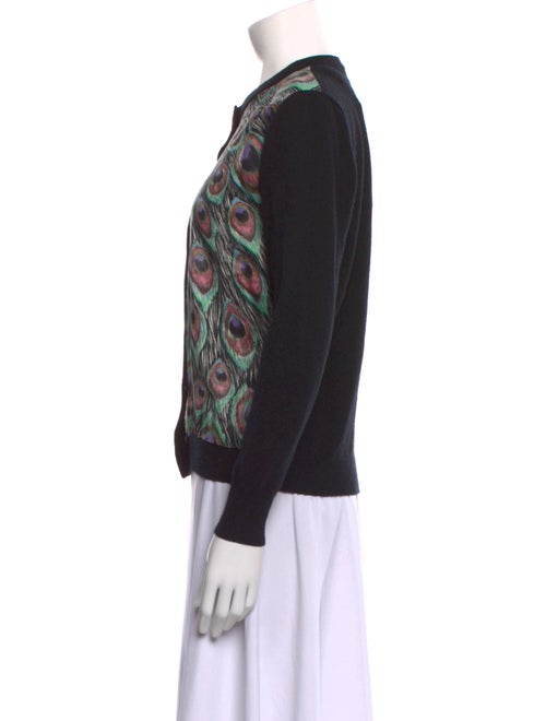 Neiman Marcus Cashmere Printed Sweater