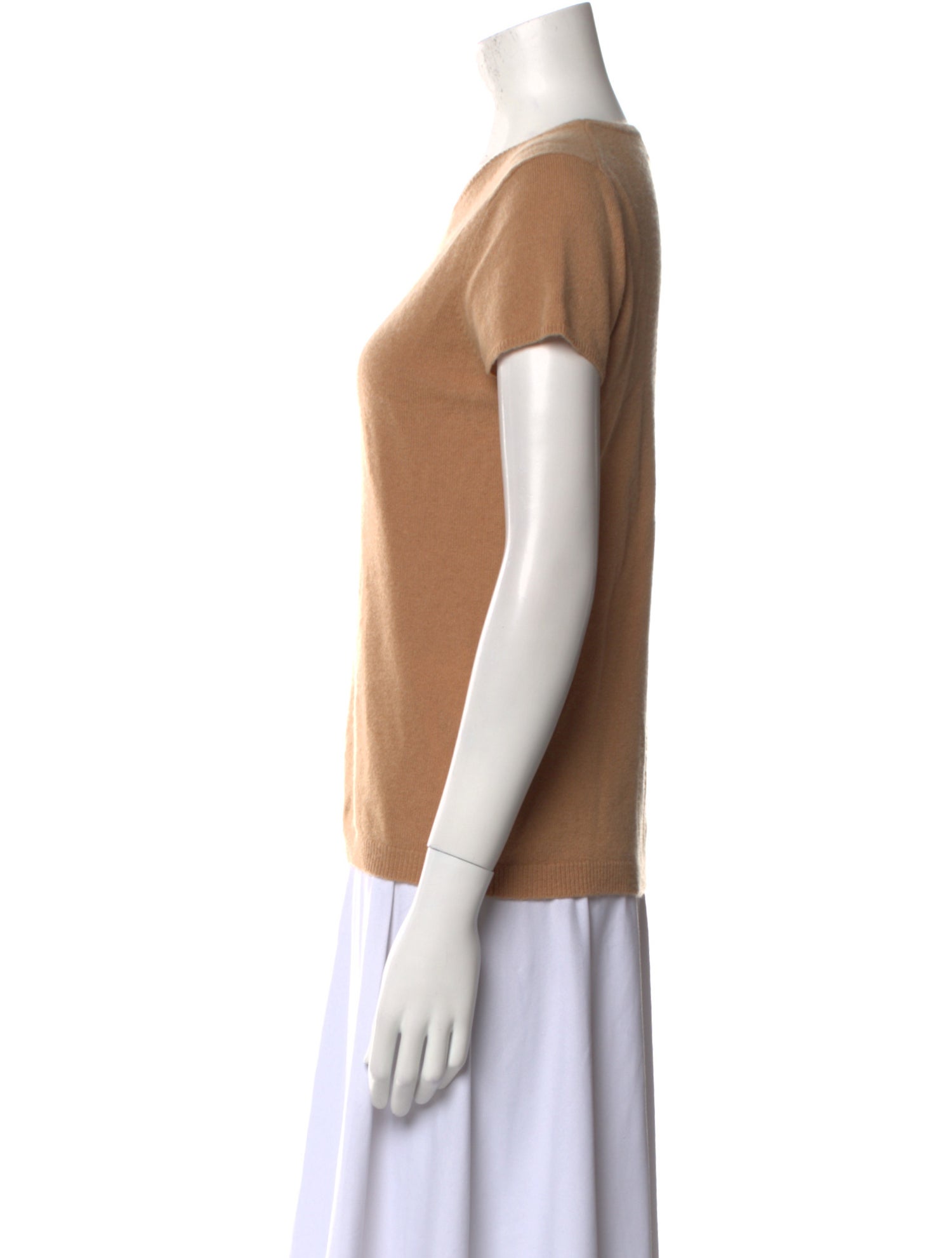 Neiman Marcus Cashmere Crew Neck T-Shirt