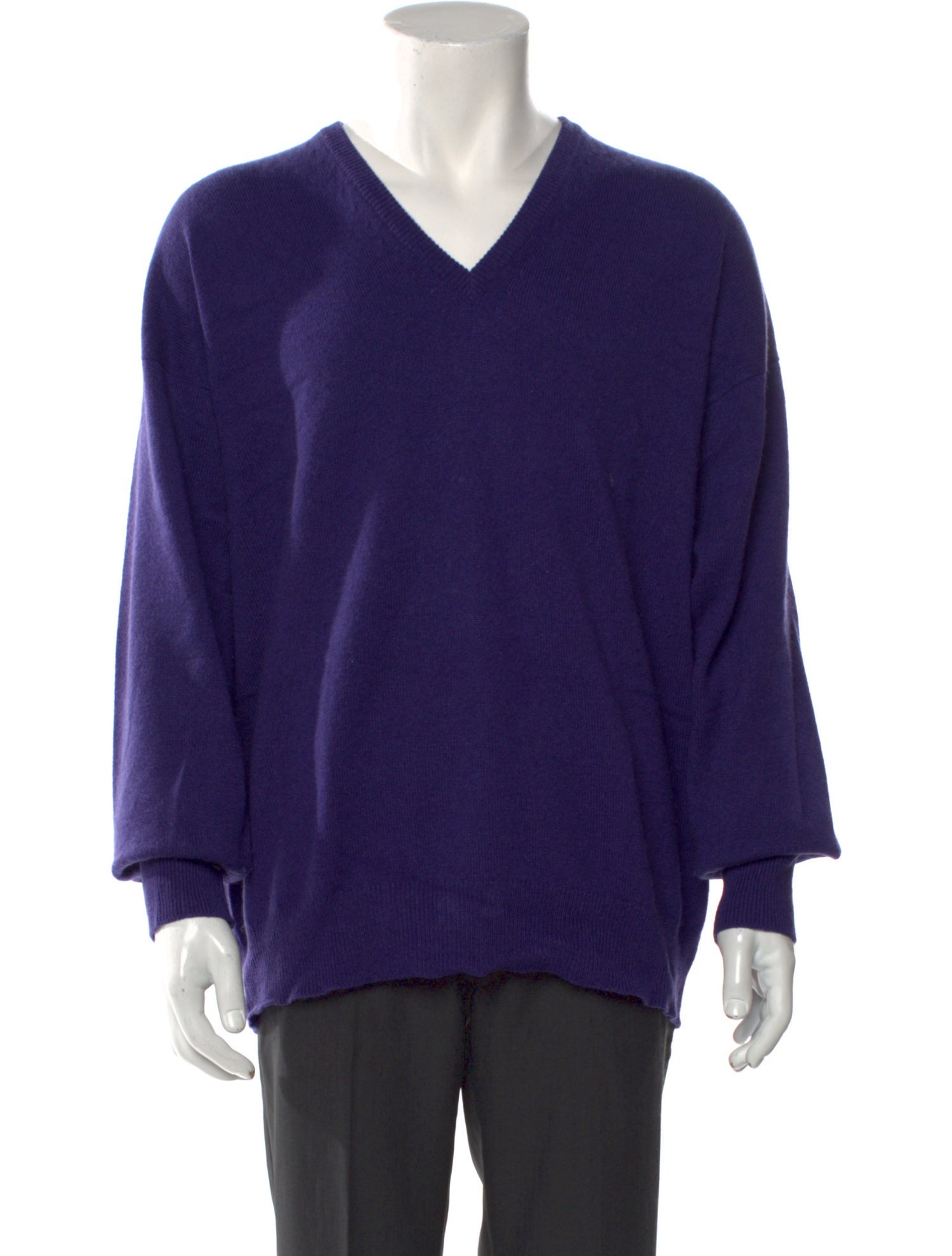 Neiman Marcus Cashmere V-Neck Pullover
