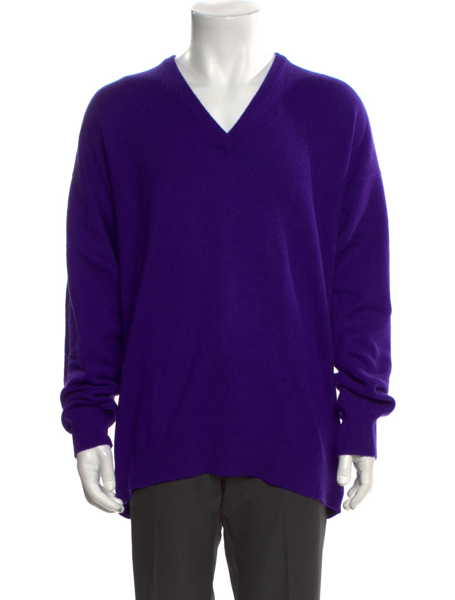 Neiman Marcus Cashmere V-Neck Pullover