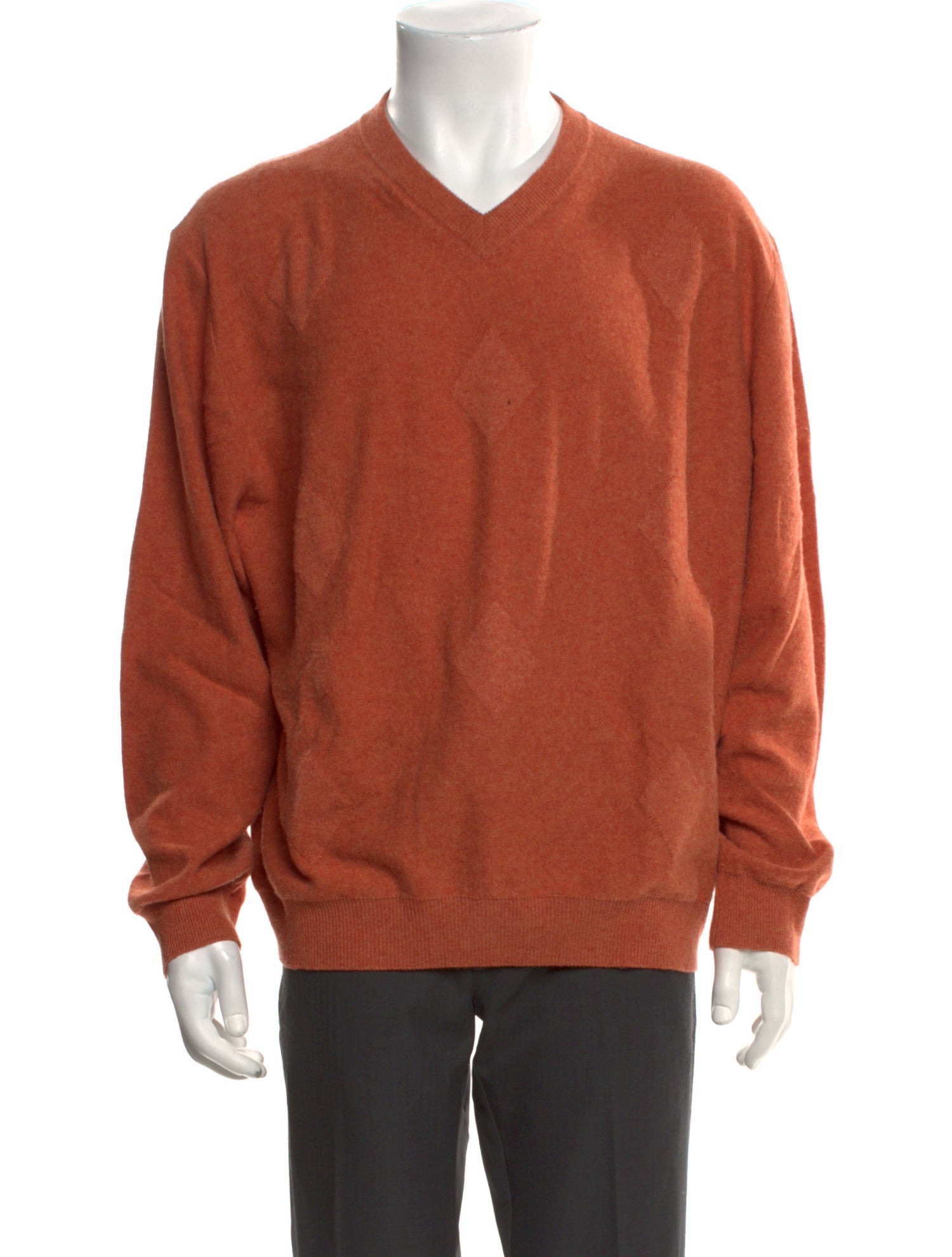 Neiman Marcus Cashmere V-Neck Pullover