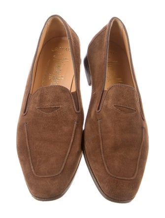 Neiman Marcus Suede Loafers