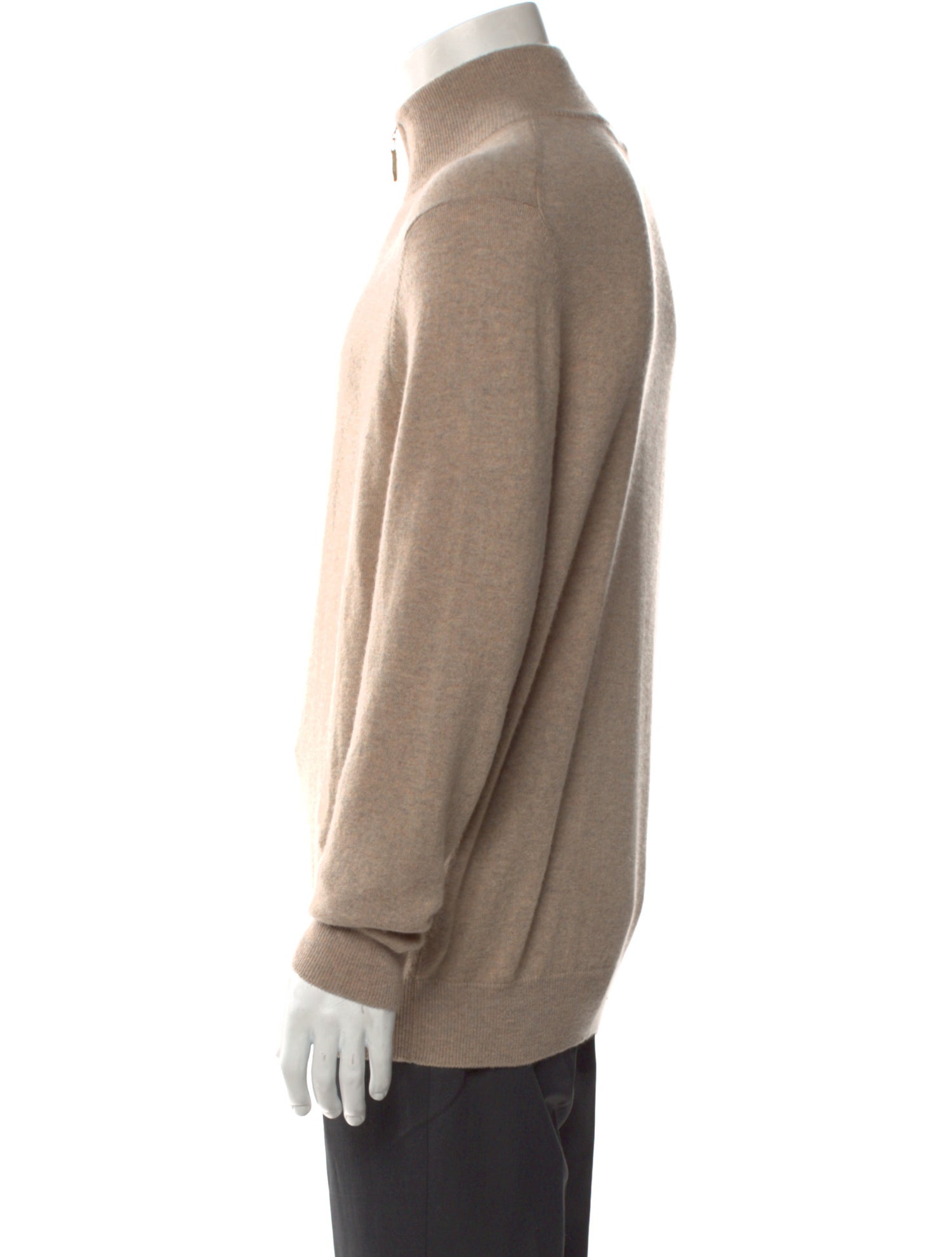 Neiman Marcus Cashmere Mock Neck Pullover