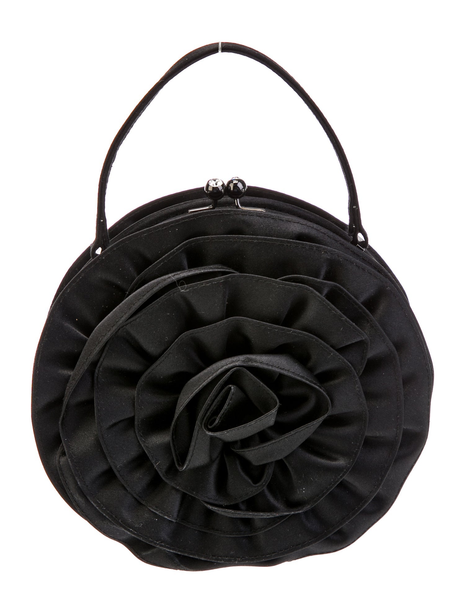 Neiman Marcus Satin Top Handle Bag