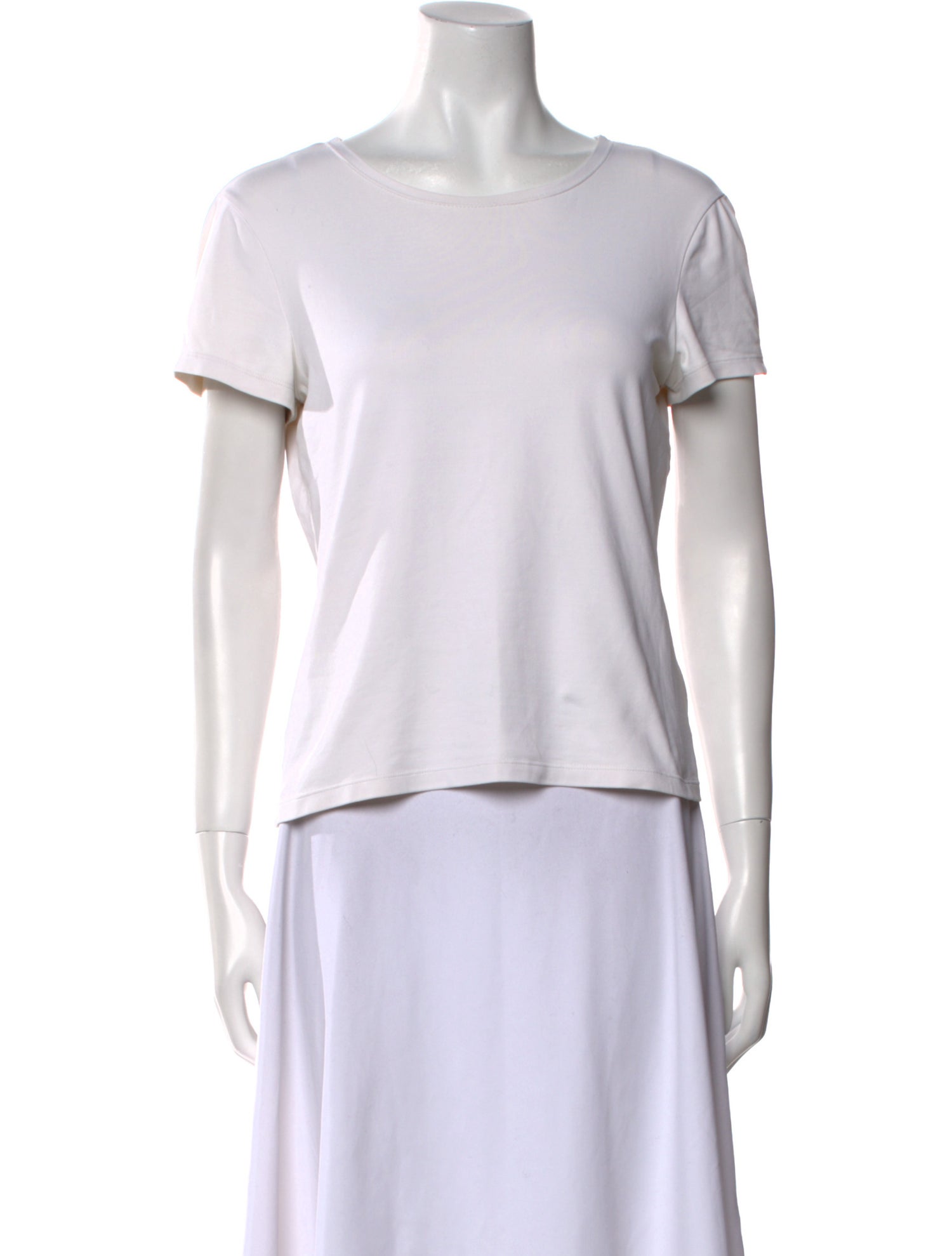 Neiman Marcus Nylon Bateau Neckline T-Shirt