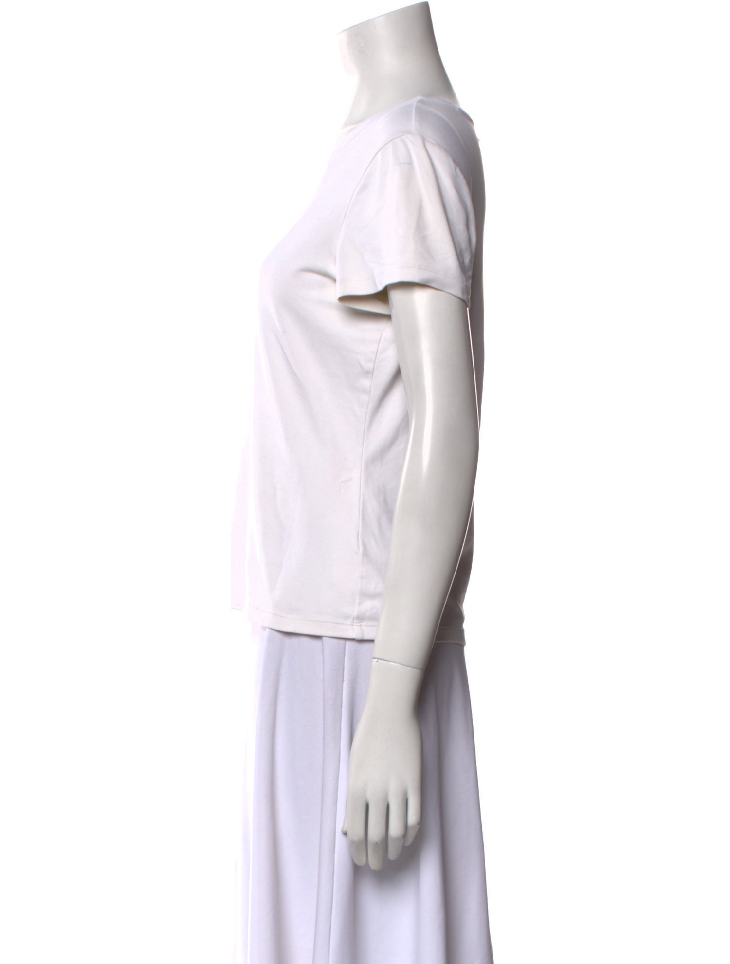 Neiman Marcus Nylon Bateau Neckline T-Shirt