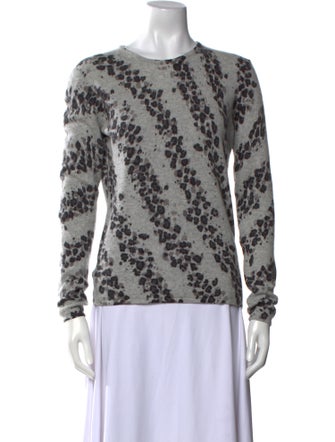 Neiman Marcus Cashmere Printed Sweater